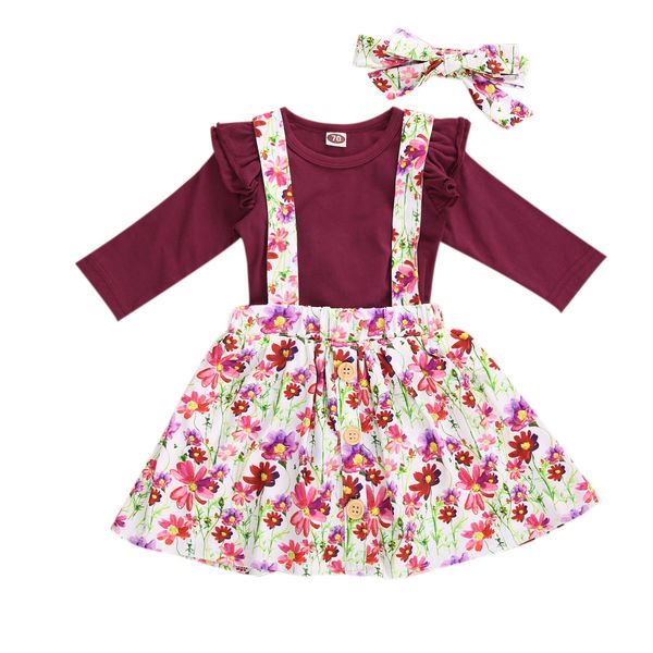 infant baby girl long sleeve romper + suspender skirt + bow hair accessories floral lotus leaf decoration spring autumn clothing, White
infant baby girl long sleeve romper + suspender skirt + bow hair accessories floral lotus leaf decoration spring autumn clothing, White
