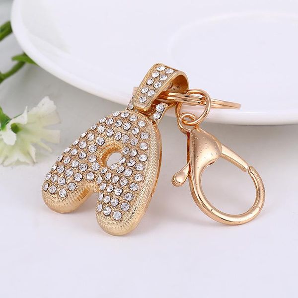 keychains golden letter keychain rhinestone key chain car holder handbag charms pendant keyring couple gift women accessories jewelry, Silver
keychains golden letter keychain rhinestone key chain car holder handbag charms pendant keyring couple gift women accessories jewelry, Silver