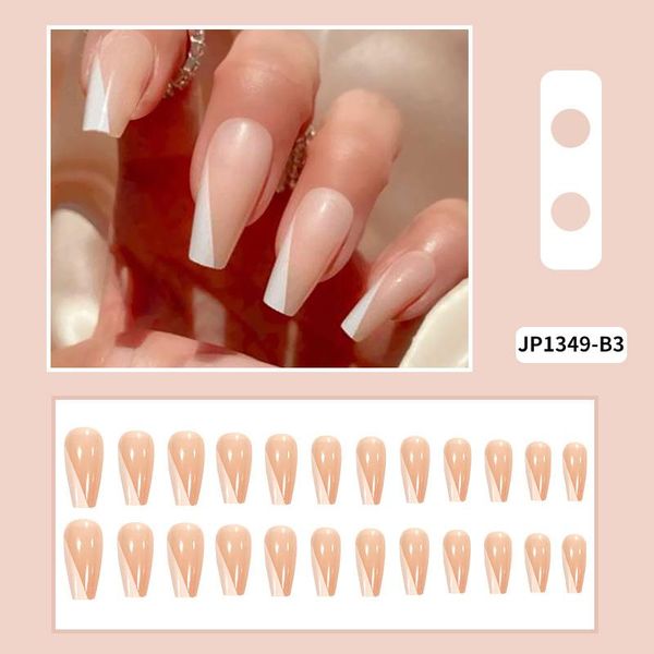 false nails fake long skin tone with beveled side wear nail stickers finished 24 glue tips decoration, Red;gold
false nails fake long skin tone with beveled side wear nail stickers finished 24 glue tips decoration, Red;gold