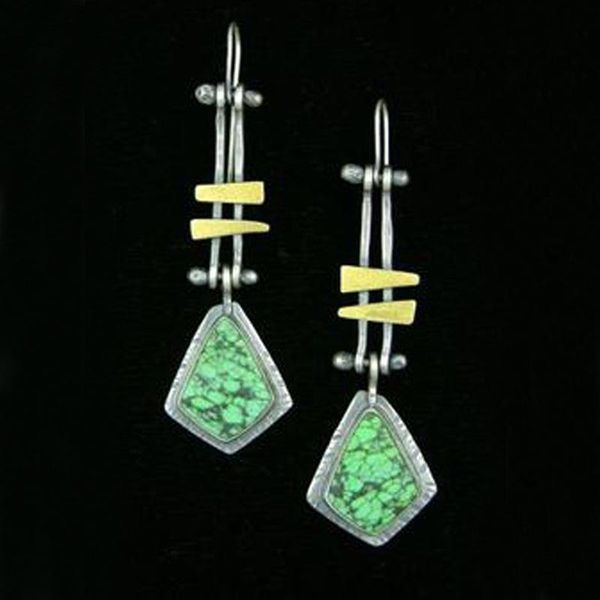 vintage mechanical two-color metal drop dangle earring boho jewelry turquoises geometric green stone earrings gift & chandelier, Silver
vintage mechanical two-color metal drop dangle earring boho jewelry turquoises geometric green stone earrings gift & chandelier, Silver