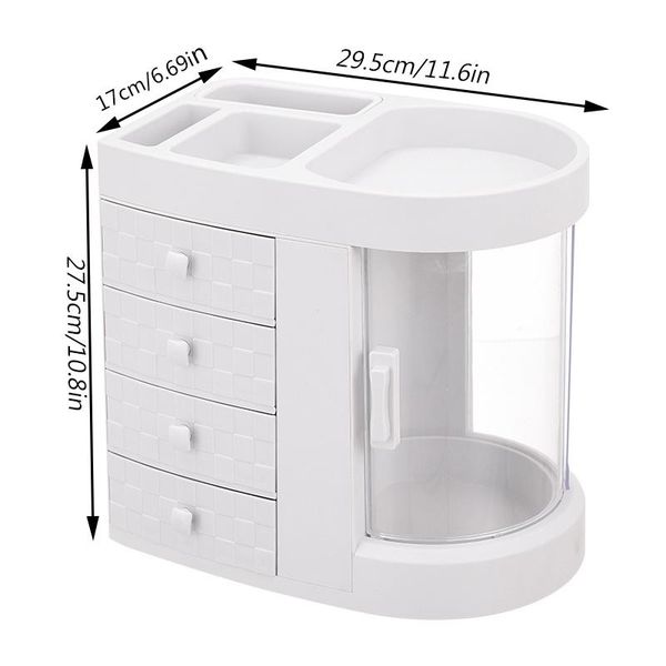 storage drawers 4 drawer dressing table makeup holder box transparent rotation window lipstick organizer for cosmetic brush jewelry
storage drawers 4 drawer dressing table makeup holder box transparent rotation window lipstick organizer for cosmetic brush jewelry