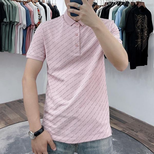 men's polos american casual shirt summer korean version simple half sleeve printing collar short t-shirt for men, White;black
men's polos american casual shirt summer korean version simple half sleeve printing collar short t-shirt for men, White;black