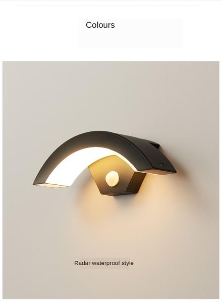 outdoor waterproof wall lamp simple modern villa exterior garden corridor balcony creative induction courtyard lamps
outdoor waterproof wall lamp simple modern villa exterior garden corridor balcony creative induction courtyard lamps