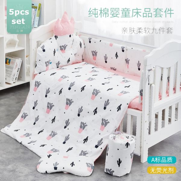 5pcs INS Nordic Crown Cotton Crib Bumper Baby Bed Side Protector Baby Cot Beddings Kit Removable Washble Bedding Set, Ivorie
5pcs INS Nordic Crown Cotton Crib Bumper Baby Bed Side Protector Baby Cot Beddings Kit Removable Washble Bedding Set, Ivorie