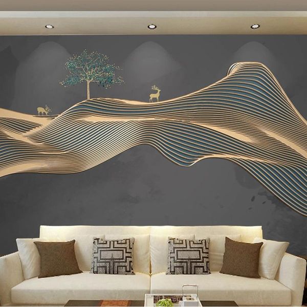 wallpapers custom po wallpaper chinese style 3d abstract elk golden embossed line mural living room background wall painting home decor
wallpapers custom po wallpaper chinese style 3d abstract elk golden embossed line mural living room background wall painting home decor