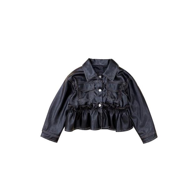 jackets 2021 autumn korean girls' sweet edge leather clothes children's lace jacket kid coat, Blue;gray
jackets 2021 autumn korean girls' sweet edge leather clothes children's lace jacket kid coat, Blue;gray