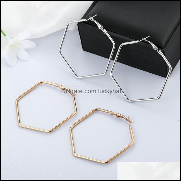 dangle & chandelier jewelrypunk fashion jewelry smooth hexagon big hoop earrings for women lady large geometric hollow statement loop earrin, Silver
dangle & chandelier jewelrypunk fashion jewelry smooth hexagon big hoop earrings for women lady large geometric hollow statement loop earrin, Silver