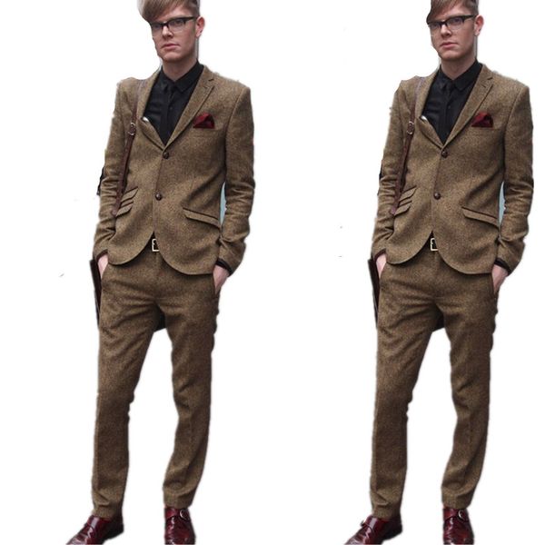stylish latest coat pant designs brown tweed men suit slim fit 2 piece tuxedo custom suits groom prom blazer terno masculino jacket+pant, White;black
stylish latest coat pant designs brown tweed men suit slim fit 2 piece tuxedo custom suits groom prom blazer terno masculino jacket+pant, White;black