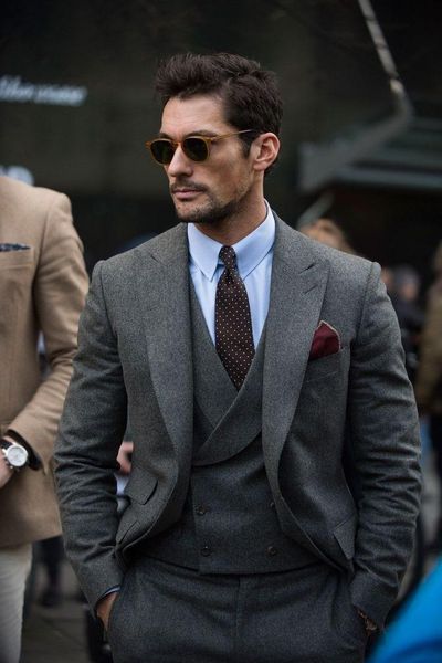 men's suits & blazers (jacket+pants+vest) streetwear woolen grey 3 piece groom tuexdos for wedding formal prom suit party evening blaze, White;black
men's suits & blazers (jacket+pants+vest) streetwear woolen grey 3 piece groom tuexdos for wedding formal prom suit party evening blaze, White;black
