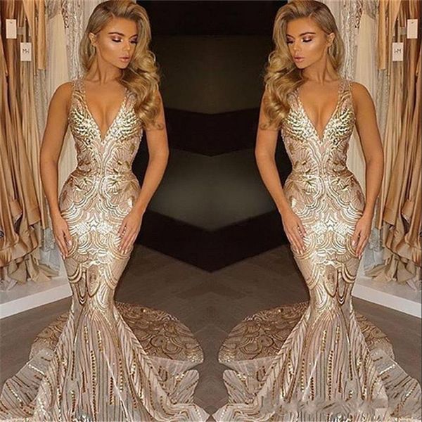 2021 bling luxury gold sequined mermaid evening dresses deep v neck sweep train long sequins formal plus size special occasion prom party go, Black;red
2021 bling luxury gold sequined mermaid evening dresses deep v neck sweep train long sequins formal plus size special occasion prom party go, Black;red