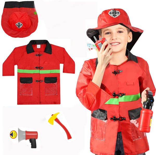 children's firefighting suit professional experience service system suit cosplay costume halloween, Black;red
children's firefighting suit professional experience service system suit cosplay costume halloween, Black;red