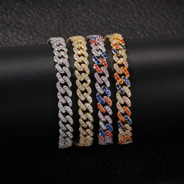 link, chain hip-hop bracelets single row white cuban for men and women pulseras mujer bracelet homme, Black
link, chain hip-hop bracelets single row white cuban for men and women pulseras mujer bracelet homme, Black