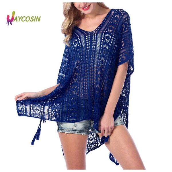 women's swimwear hollow swimsuit bikini beach tassels loose blouse cover up ladies chiffon fringe ball, White;black
women's swimwear hollow swimsuit bikini beach tassels loose blouse cover up ladies chiffon fringe ball, White;black