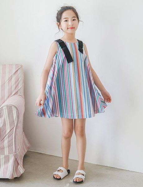 girl's dresses kids dress girls rainbow stripes round collar sleeveless one-piece sundress for summer princess girl color block cute, Red;yellow
girl's dresses kids dress girls rainbow stripes round collar sleeveless one-piece sundress for summer princess girl color block cute, Red;yellow