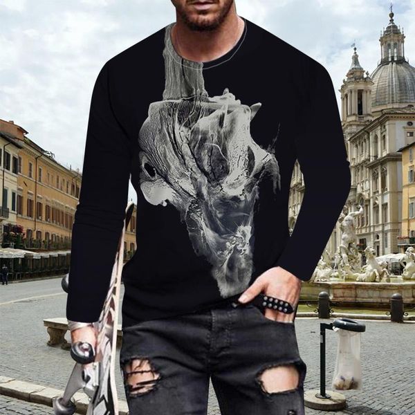 men's t-shirts bloody skull hand pattern printed t-shirt men street style trendy long sleeve casual round neck oversize sports male tee, White;black
men's t-shirts bloody skull hand pattern printed t-shirt men street style trendy long sleeve casual round neck oversize sports male tee, White;black