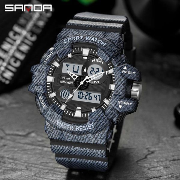 wristwatches brand sanda watch men's luxury sports digital led light shockproof anti-drop electronic clock hours781, Slivery;brown
wristwatches brand sanda watch men's luxury sports digital led light shockproof anti-drop electronic clock hours781, Slivery;brown
