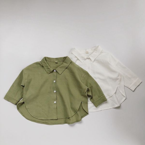 2021 spring new solid color children shirts baby boys cotton loose lapel shirts toddlers fashion girls tee kids clothes, White;black
2021 spring new solid color children shirts baby boys cotton loose lapel shirts toddlers fashion girls tee kids clothes, White;black