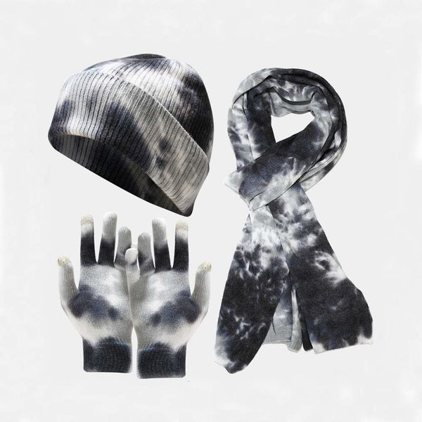 scarf hat tie dyed knitted gloves set women's autumn and winter outdoor cold proof three piece men's, Blue;gray
scarf hat tie dyed knitted gloves set women's autumn and winter outdoor cold proof three piece men's, Blue;gray