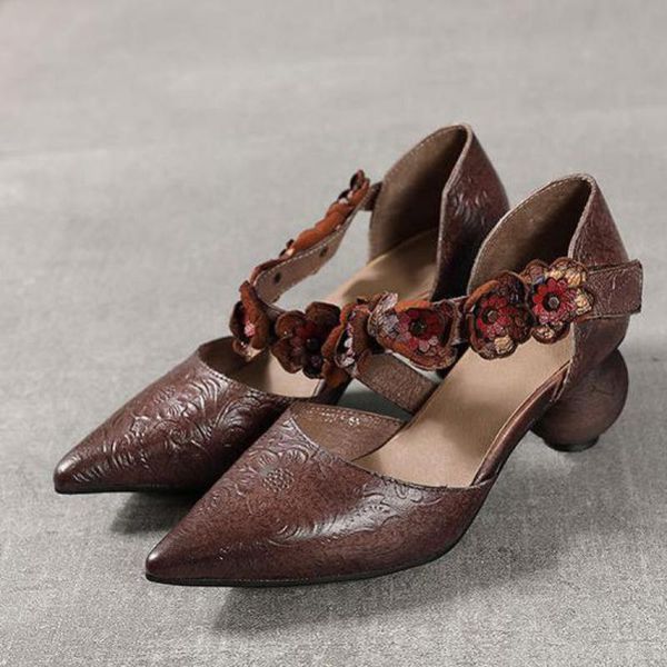 dress shoes yourseason ladies genuine leather retro casual pumps flower high heels pointed toe hook loop 2021 spring autumn, Black
dress shoes yourseason ladies genuine leather retro casual pumps flower high heels pointed toe hook loop 2021 spring autumn, Black