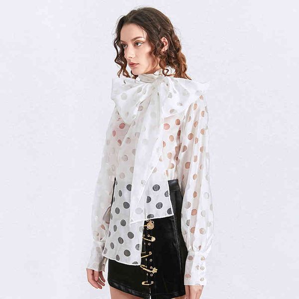 hoodie patchwork perspective dot shirt for women bow collar long sleeve casual elegant blouse female fashion stylish, Black
hoodie patchwork perspective dot shirt for women bow collar long sleeve casual elegant blouse female fashion stylish, Black