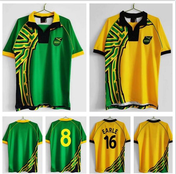 1998 jamaica soccer jerseys 98 retro home away gardner sinclair brown dawes simpson cargill whitmore earle powell gayle williams lowe burton, Black;yellow
1998 jamaica soccer jerseys 98 retro home away gardner sinclair brown dawes simpson cargill whitmore earle powell gayle williams lowe burton, Black;yellow