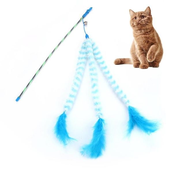 cat toys cute and funny plastic with a bell feather bar pet toy interactive stick supplies teasing
cat toys cute and funny plastic with a bell feather bar pet toy interactive stick supplies teasing