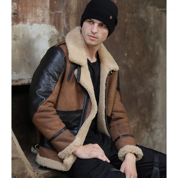 fur sani shearling sheepskin men formal causal brown genuine leather thick jacket real clothing men's & faux, Black
fur sani shearling sheepskin men formal causal brown genuine leather thick jacket real clothing men's & faux, Black