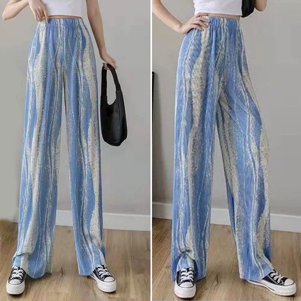 women's pants & capris 2021 fashion summer vintage pleated long elastic waist loose bohemian female wide leg trousers ladies, Black;white
women's pants & capris 2021 fashion summer vintage pleated long elastic waist loose bohemian female wide leg trousers ladies, Black;white