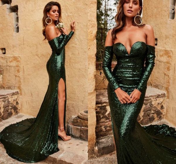 bling sweetheart long sleeves split evening dress green sequins sweep train prom party gown vestidos de fiesta robes soirée, Black;red
bling sweetheart long sleeves split evening dress green sequins sweep train prom party gown vestidos de fiesta robes soirée, Black;red