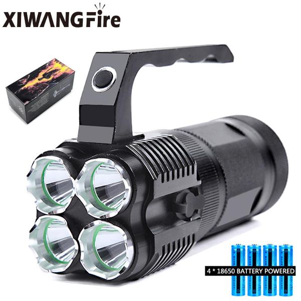 powerful led portable searchlight long-range rechargeable torch lantern use 4*18650 batteries for camping adventure lanterns
powerful led portable searchlight long-range rechargeable torch lantern use 4*18650 batteries for camping adventure lanterns