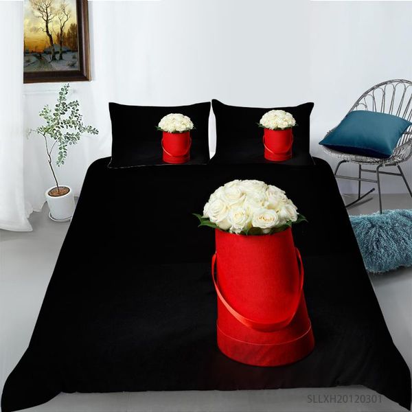 bedding sets 3d white flowers roses printing set floral duvet cover king sizes 2/3pcs home decor
bedding sets 3d white flowers roses printing set floral duvet cover king sizes 2/3pcs home decor