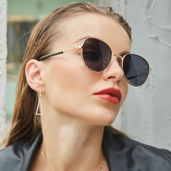 kajila metal round frame women's trend korean net red men's sunglasses, White;black
kajila metal round frame women's trend korean net red men's sunglasses, White;black