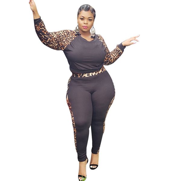 plus size tracksuit women set 5xl leopard print two piece set and pants long sleeve casual sweat suits women matching sets, Black;white
plus size tracksuit women set 5xl leopard print two piece set and pants long sleeve casual sweat suits women matching sets, Black;white