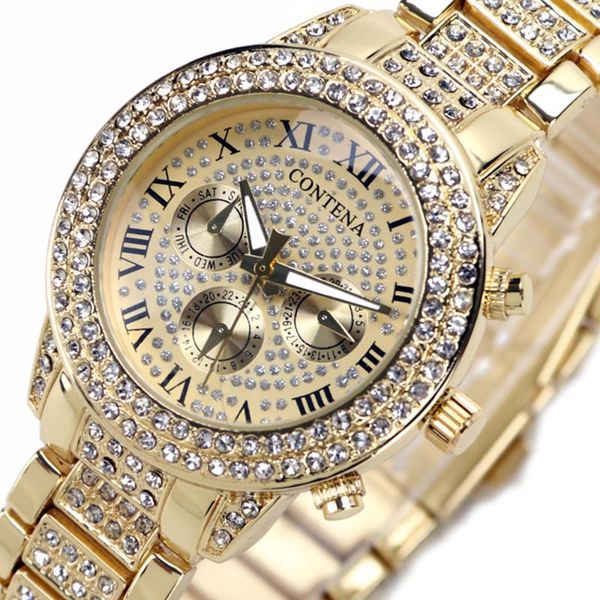 wristwatches diamond quartz women's watch ladies fashion women wristwatch clock relogio feminino hours saati, Slivery;brown
wristwatches diamond quartz women's watch ladies fashion women wristwatch clock relogio feminino hours saati, Slivery;brown