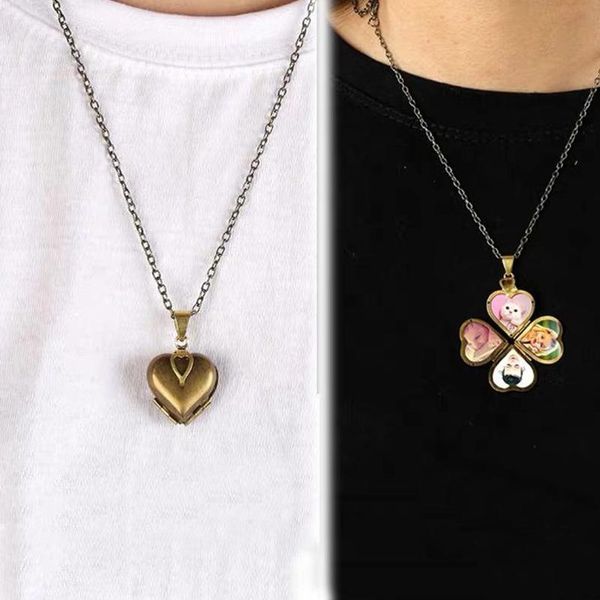 pendant necklaces 1 pc vintage heart shaped necklace for women men 4-layer po locket diy wedding anniversary jewelry gift, Silver
pendant necklaces 1 pc vintage heart shaped necklace for women men 4-layer po locket diy wedding anniversary jewelry gift, Silver