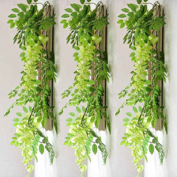 arrival 2m long artificial wisteria vine garland plants foliage for wedding home office el decors decorative flowers & wreaths
arrival 2m long artificial wisteria vine garland plants foliage for wedding home office el decors decorative flowers & wreaths