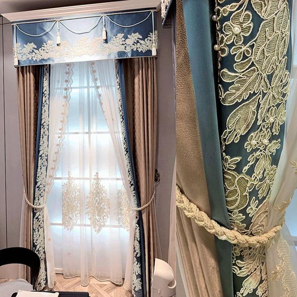 curtain & drapes light luxury french embroidery fine jacquard coffee blue mosaic cloth bedroom living room dining window
curtain & drapes light luxury french embroidery fine jacquard coffee blue mosaic cloth bedroom living room dining window