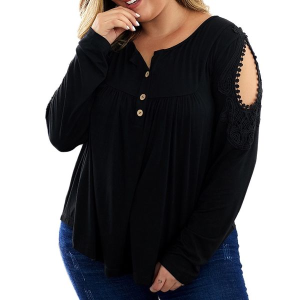 women's t-shirt trendy o-neck women autumn style long sleeve hollow out femme tee tshirt plus size 4xl ul3v, White
women's t-shirt trendy o-neck women autumn style long sleeve hollow out femme tee tshirt plus size 4xl ul3v, White