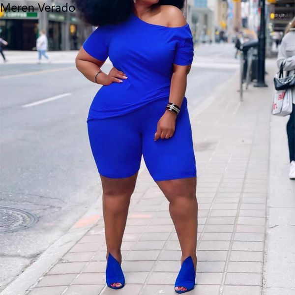 plus size tracksuits meren verado women solid two piece set fashion off shoulder t-shirt and shorts matching streetweartracksuitoutfits, Black
plus size tracksuits meren verado women solid two piece set fashion off shoulder t-shirt and shorts matching streetweartracksuitoutfits, Black