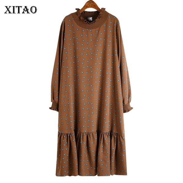 casual dresses xitao pleated hem dress fashion pattern pullover retro floral long sleeves small fresh minority zy1804, Black;gray
casual dresses xitao pleated hem dress fashion pattern pullover retro floral long sleeves small fresh minority zy1804, Black;gray