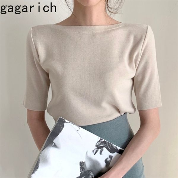 gagarich women tshirts summer elegant korean office lady thin slim bottoms knit solid drop 210719, White
gagarich women tshirts summer elegant korean office lady thin slim bottoms knit solid drop 210719, White