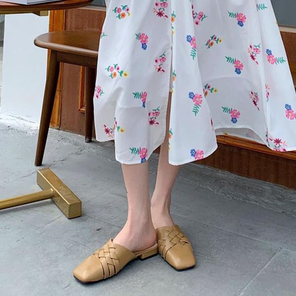 spring summer weave mules shoes women 2021 fashion solid color slippers sandals outdoor ladies casual square toe slides, Black
spring summer weave mules shoes women 2021 fashion solid color slippers sandals outdoor ladies casual square toe slides, Black