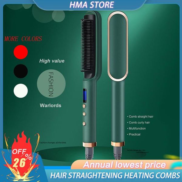 electric hair brushes 2021 straightening heating comb men beard straightener ceramic curler professional heated brush
electric hair brushes 2021 straightening heating comb men beard straightener ceramic curler professional heated brush