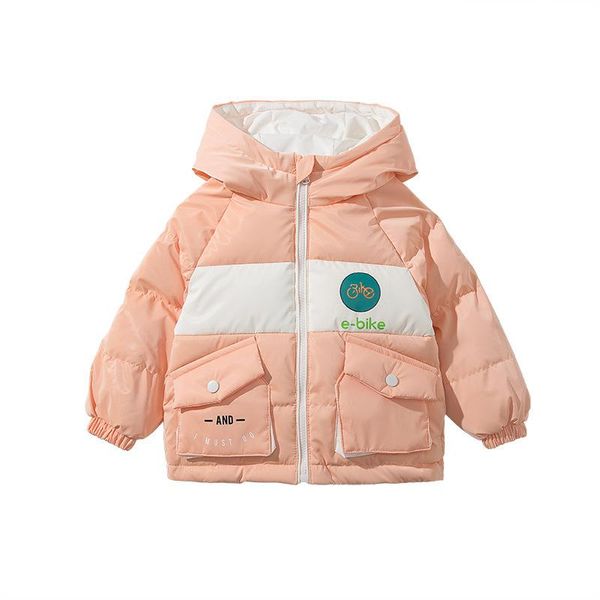 down coat children's jacket hooded printing thickened warm kid's 4 colors, Blue;gray
down coat children's jacket hooded printing thickened warm kid's 4 colors, Blue;gray