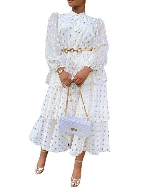casual dresses elegant white vintage dot dress slim chiffon midi party puff sleeve o neck fall for women 2021 autumn, Black;gray
casual dresses elegant white vintage dot dress slim chiffon midi party puff sleeve o neck fall for women 2021 autumn, Black;gray