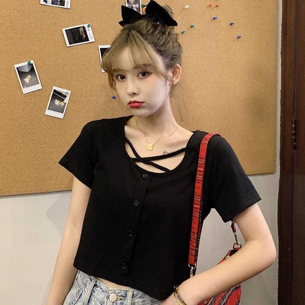 design sense minority short sleeve t-shirt women's summer loose korean ins fashion harajuku chic hong kong style high waist top, White
design sense minority short sleeve t-shirt women's summer loose korean ins fashion harajuku chic hong kong style high waist top, White