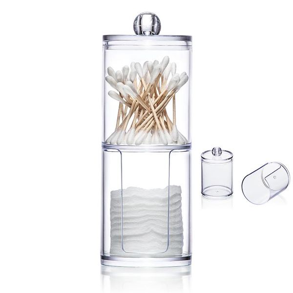 storage boxes & bins two-layer acrylic jar portable round container box case makeup organizer cotton pad cosmetics swab q-tip holder
storage boxes & bins two-layer acrylic jar portable round container box case makeup organizer cotton pad cosmetics swab q-tip holder