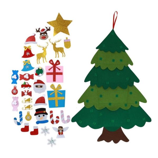 christmas decorations felt tree for kids diy with ornaments children's handmade puzzle hanging decoration
christmas decorations felt tree for kids diy with ornaments children's handmade puzzle hanging decoration