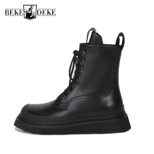 boots breathable genuine leather womens flat ankle boot natural cowhide round toe waterproof lace up height increasing warm, Black
boots breathable genuine leather womens flat ankle boot natural cowhide round toe waterproof lace up height increasing warm, Black