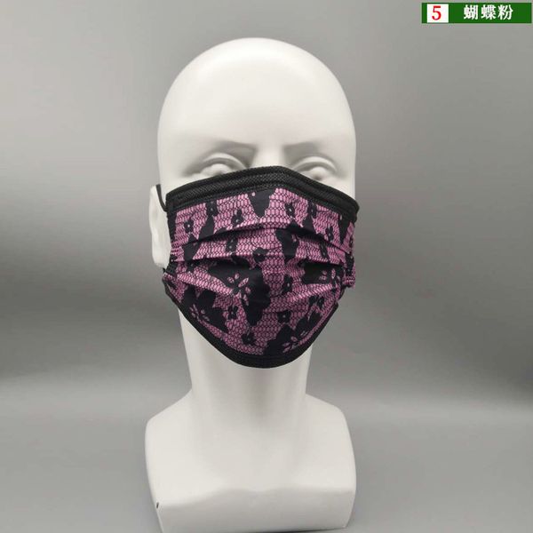 goddess black pink tide disposable meltblown fabric three layer breathable lace printing thickened mask
goddess black pink tide disposable meltblown fabric three layer breathable lace printing thickened mask